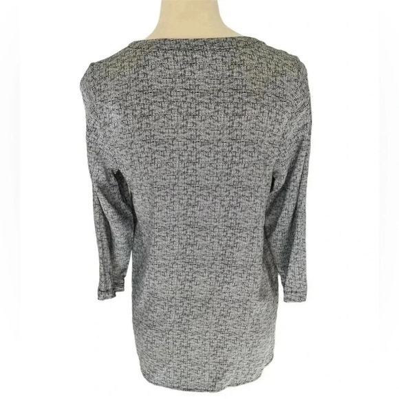 Joie Silk Blouse 3/4 Sleeves Black Women Top Size XS Careerwear Workwear Casual - Picture 3 of 5